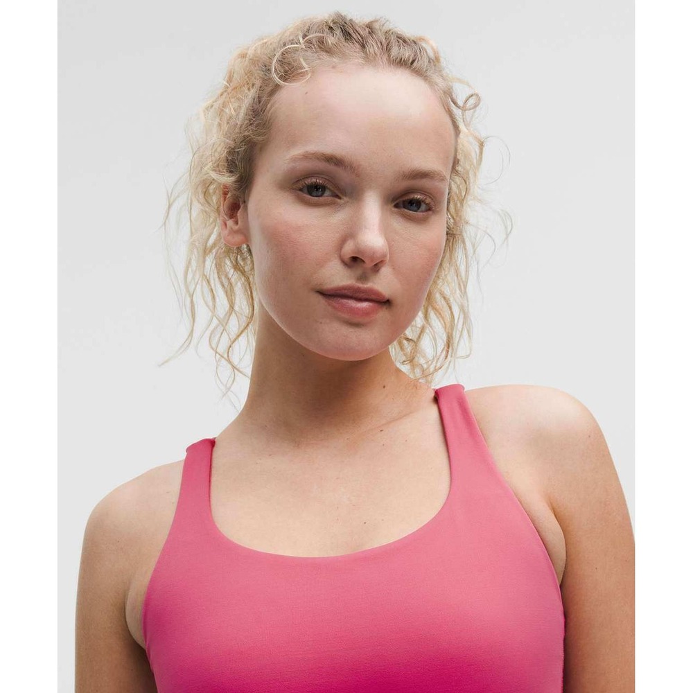 Lululemon Energy Bra Size 8 Strappy Racerback Raspberry LW2EB3S‎ Yoga